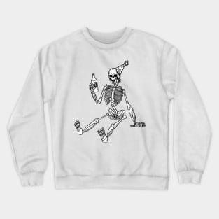 Wasted - Halloween Party Skeleton Crewneck Sweatshirt